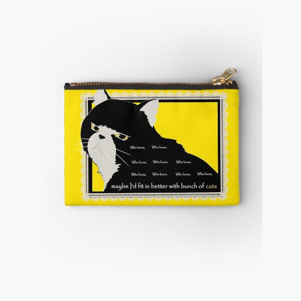 Item preview, who know maybe I'd fit in better with bunch of cats- Kawaii cat- anime sayings designed and sold by MOODU.