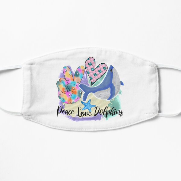 Dolphins are my spirit animal Flat Mask