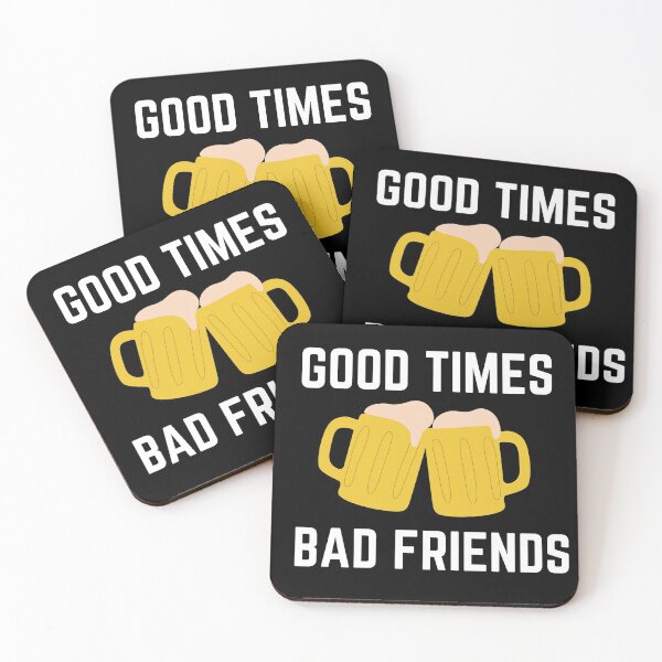 Item preview, Good Times Bad Friends Retro Mens Boys designed and sold by mirzadesign.
