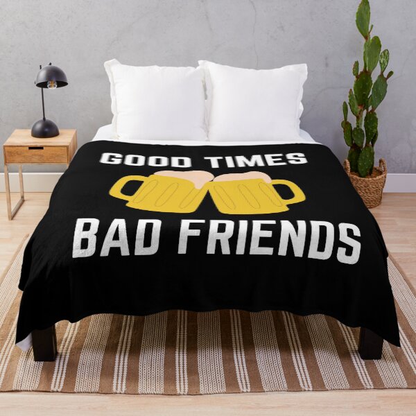 Item preview, Good Times Bad Friends Retro Mens Boys designed and sold by mirzadesign.