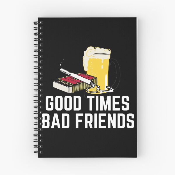 Item preview, Good Times Bad Friends Quote Mens Boys designed and sold by mirzadesign.