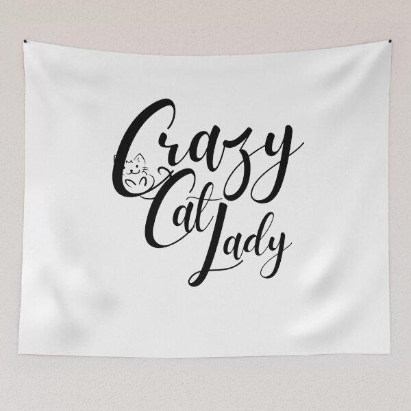 Item preview, A Great Gift for any Cat Lover!!  "Crazy cat lady." designed and sold by QuoteActually.