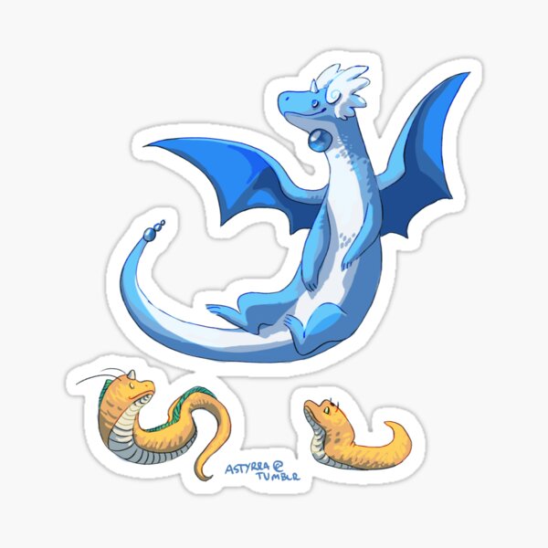 Alola dragonite concept Sticker