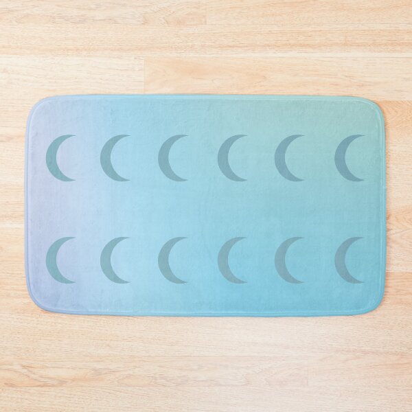 Item preview, Blue Crescent Moon Pattern in Blue/Green Gradient Sky designed and sold by ShaunSandhu.