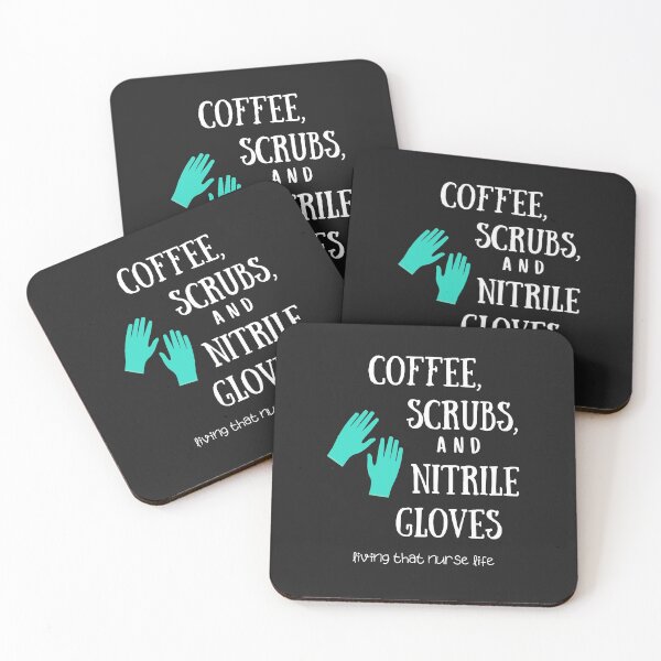 Item preview, Coffee, Scrubs, and Nitrile Gloves - Nurse designed and sold by MeaganMoo.