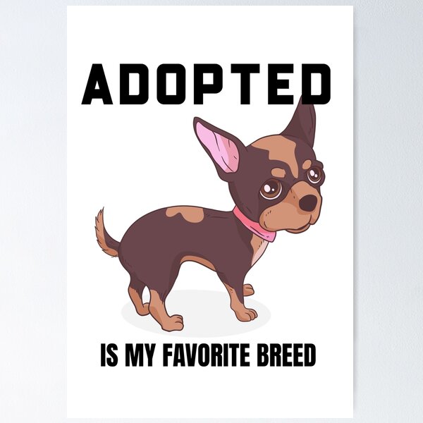 Item preview, Adopted Is My Favorite Breed Adopt Dont Shop Animal Rescuer designed and sold by KLINESTORE.