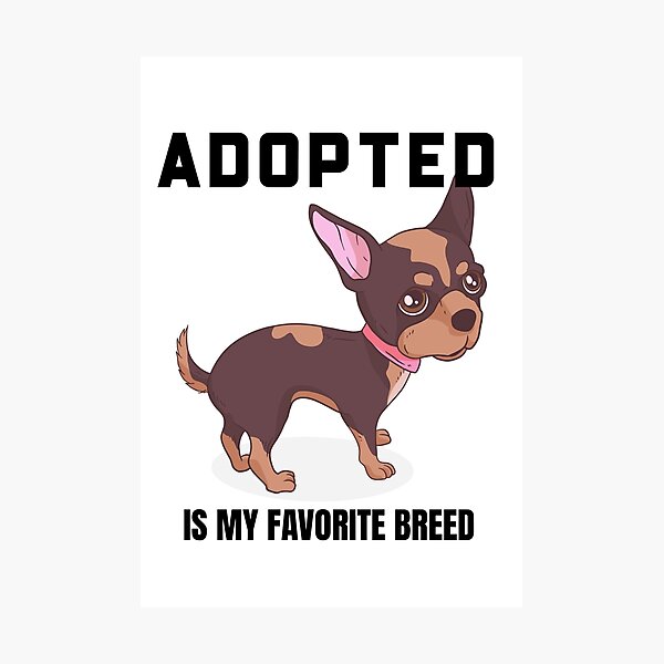Item preview, Adopted Is My Favorite Breed Adopt Dont Shop Animal Rescuer designed and sold by KLINESTORE.
