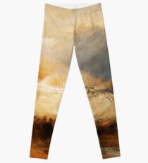 Wreckers Coast of Northumberland by JMW Turner Leggings