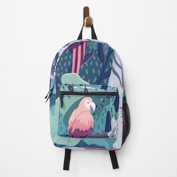 Item preview, Blue Tiger and Parrots in a Jungle designed and sold by BlueLela.
