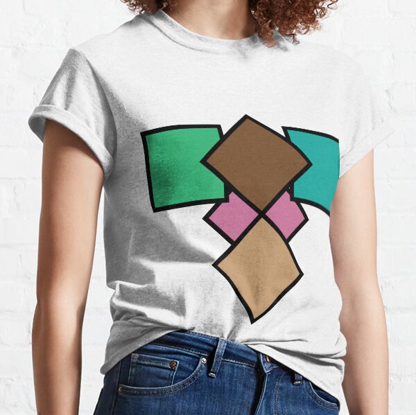Retro Colored Squares Classic T-Shirt