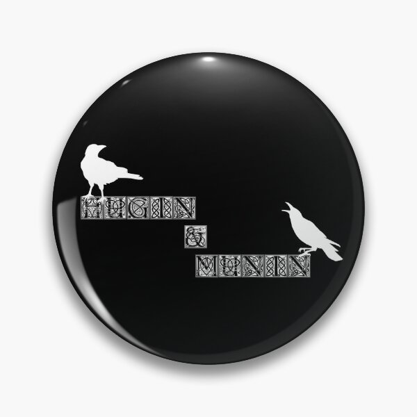Item preview, Hugin And Munin Odin's Ravens designed and sold by Midgardr.