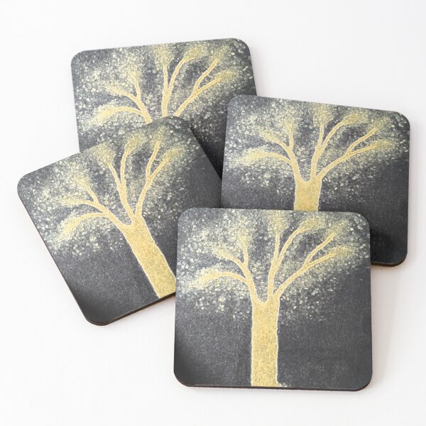 Item preview, Golden Distorted Tree designed and sold by WildandDivine.