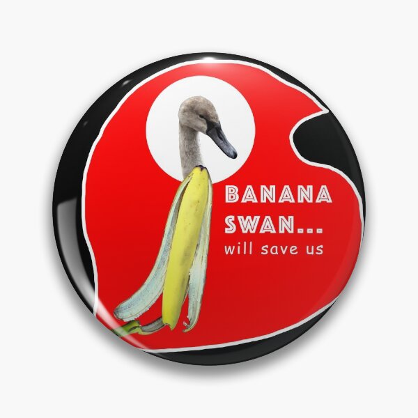 Item preview, Banana Swan will save us (curved design) designed and sold by Mack-Lahnee.