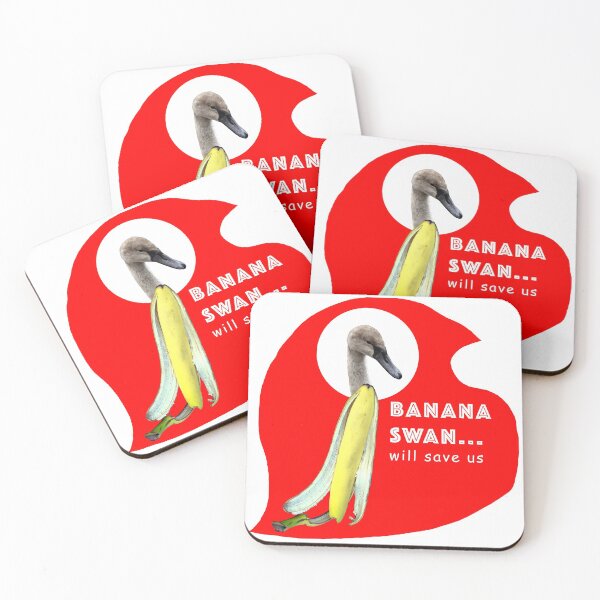 Item preview, Banana Swan will save us (curved design) designed and sold by Mack-Lahnee.
