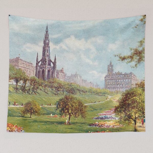 Item preview, Vintage Illustration of East Princes Street Gardens, Edinburgh designed and sold by yourscotland.