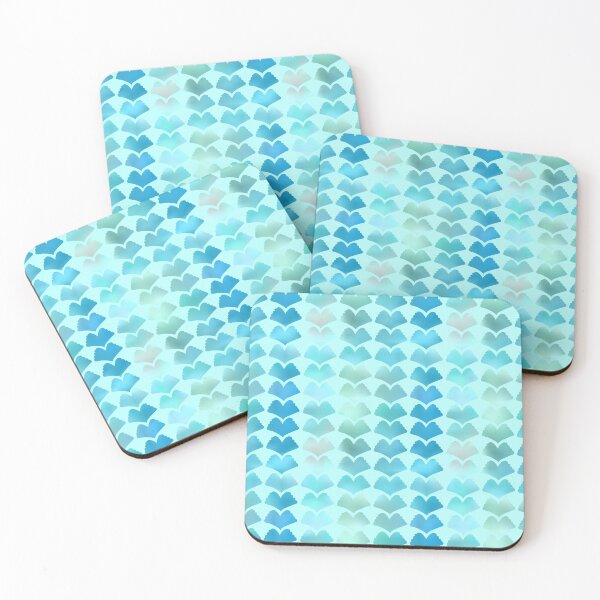 Item preview, Blue Ginkgo Array on Light Aqua 5748 designed and sold by Art in My Loft.