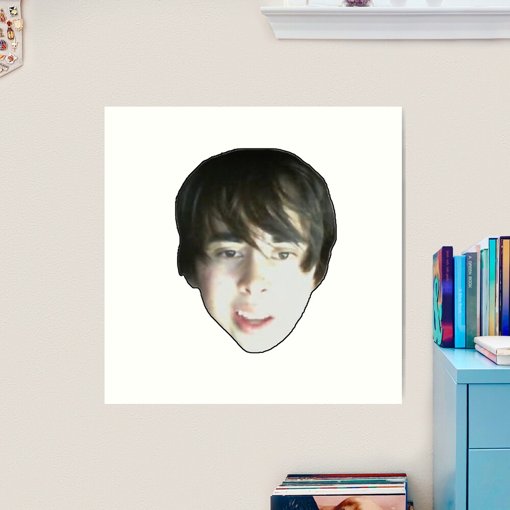 Leafy Face Reveal - LeafyIsHere | Art Print