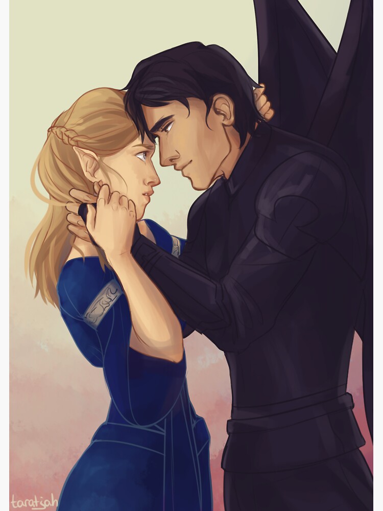 "Nesta and Cassian" Sticker for Sale by taratjah | Redbubble