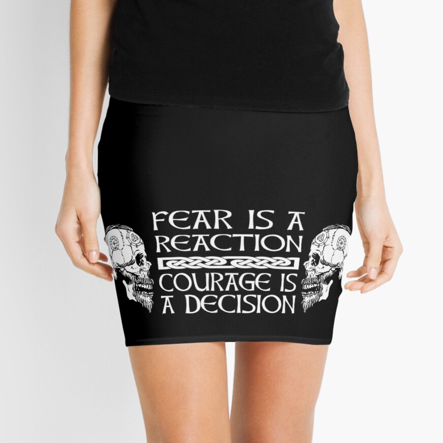 Fear is a reaction Courage is a decision Viking saying Sleeveless  Topundefined by Midgardr