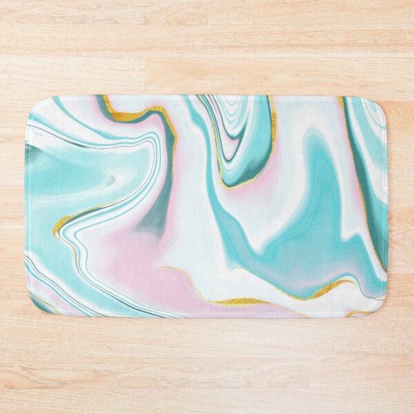 Item preview, Blue and Pink Marble Effect with Gold Tint designed and sold by ojasha.