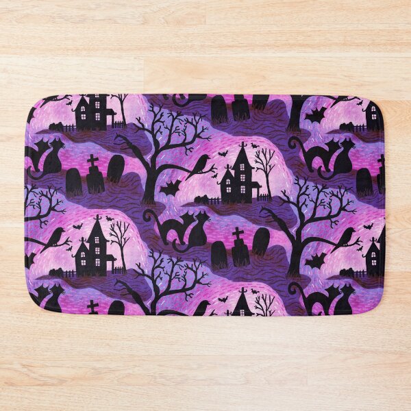 Item preview, Spooky Haunted Halloween in purple designed and sold by creativinchi.