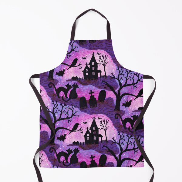 Item preview, Spooky Haunted Halloween in purple designed and sold by creativinchi.