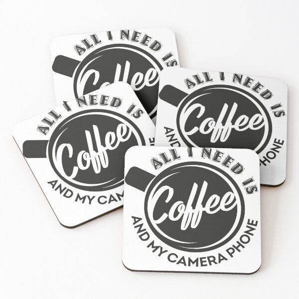 Item preview, All I Need Is Coffee and My Camera Phone - unique gift ideas designed and sold by LoveNatureTees.