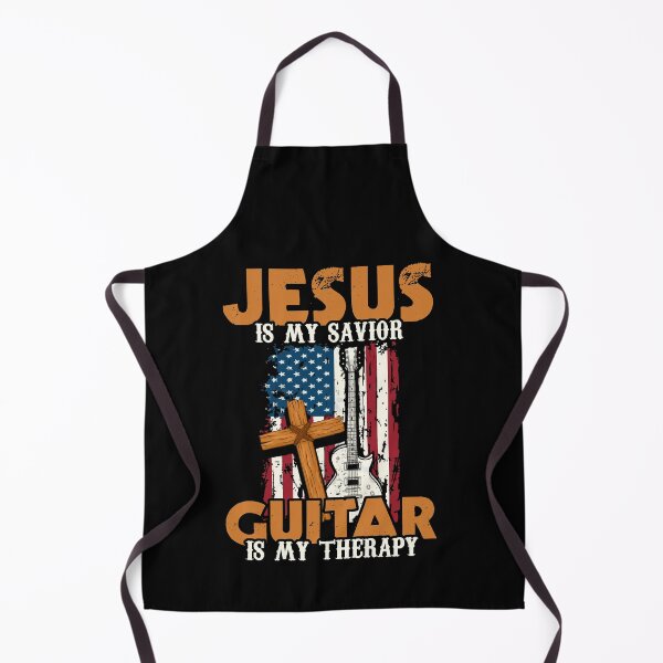 Item preview, Jesus Is My Savior Guitar Is My Therapy Guitarist designed and sold by Dressed For Duty.