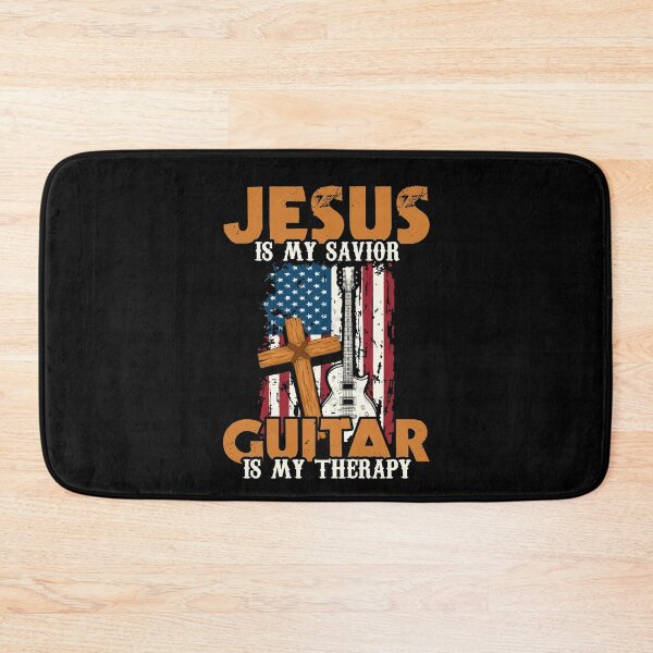 Item preview, Jesus Is My Savior Guitar Is My Therapy Guitarist designed and sold by Dressed For  Duty.