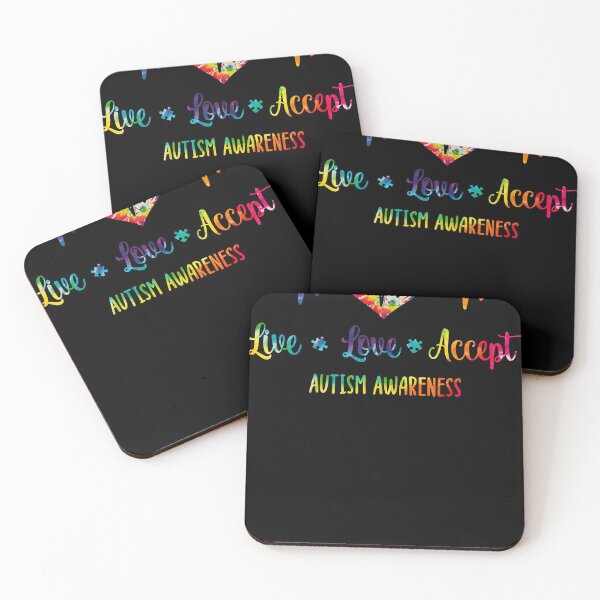 Item preview, Live Love Accept Autism Awareness Tie Dye Puzzle Autism Mom designed and sold by JesseStewart.