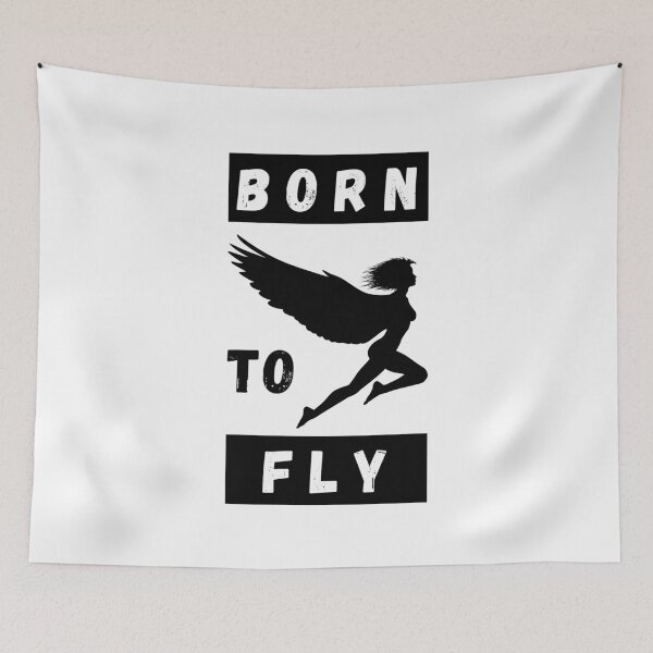 Item preview, Born to Fly Angel T-Shirt Cool Design Tee designed and sold by LJ4EVER.
