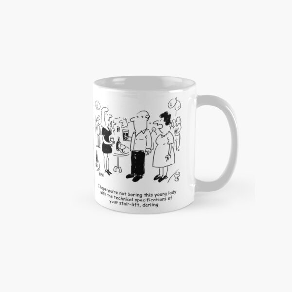 Stairlift specifications cartoon. Classic Mug