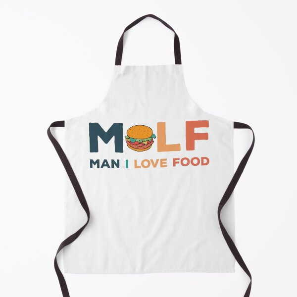 Item preview, MILF Man I Love Food Illustration Typographic Design designed and sold by The Funscape Store.