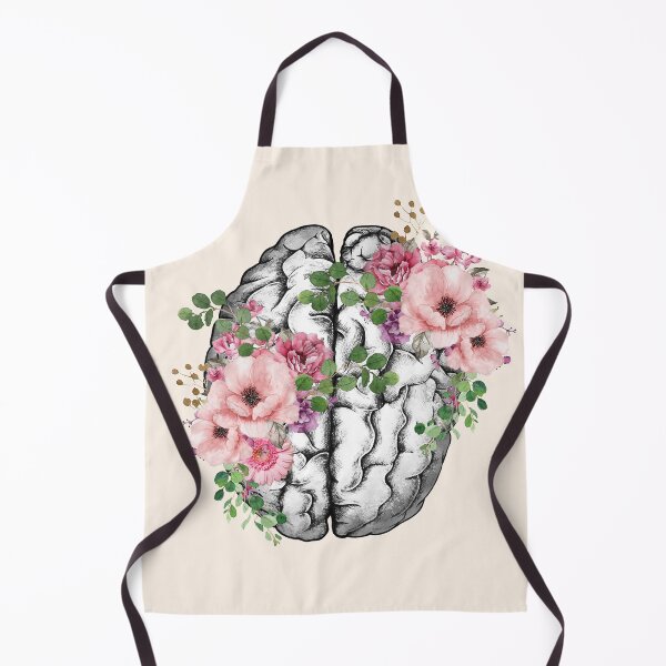 Item preview, Creative brain, Pink roses brain, human brain art, mental illness designed and sold by Collagedream.