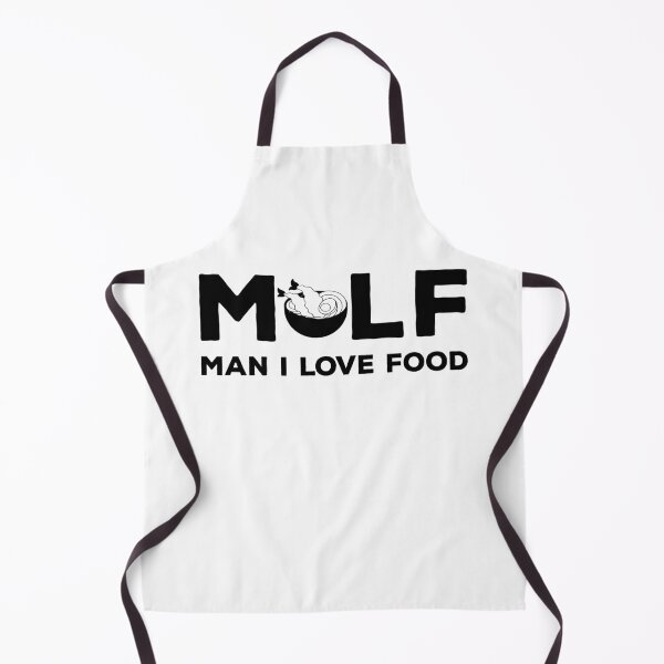 Item preview, MILF Man I Love Food Illustration Typographic Design designed and sold by The Funscape Store.