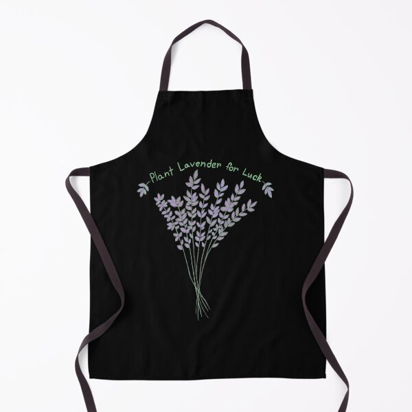Item preview, Plant Lavender for Luck - lavender purple & sage green - black background designed and sold by EcoElsa.