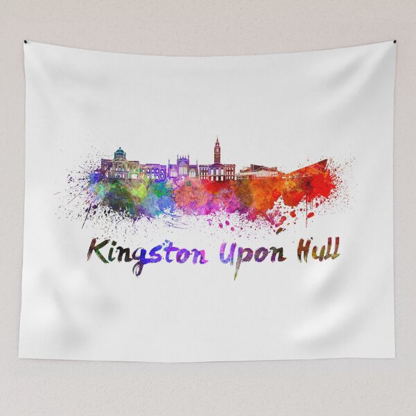 Item preview, Kingston Upon Hull skyline in watercolor designed and sold by paulrommer.