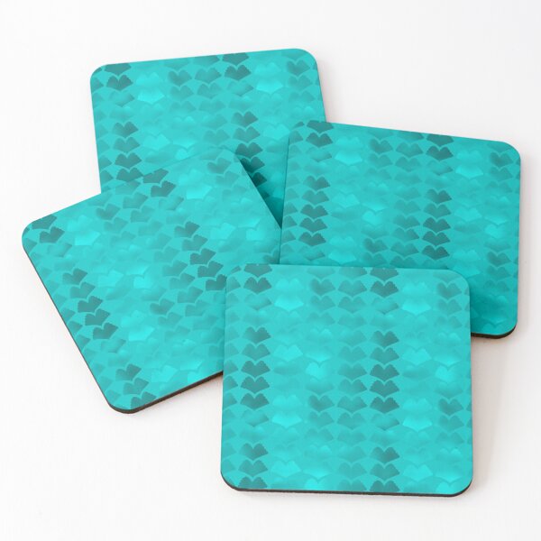 Item preview, Jewel Ginkgo Single Hue Array Cyan 5748 designed and sold by Art in My Loft.