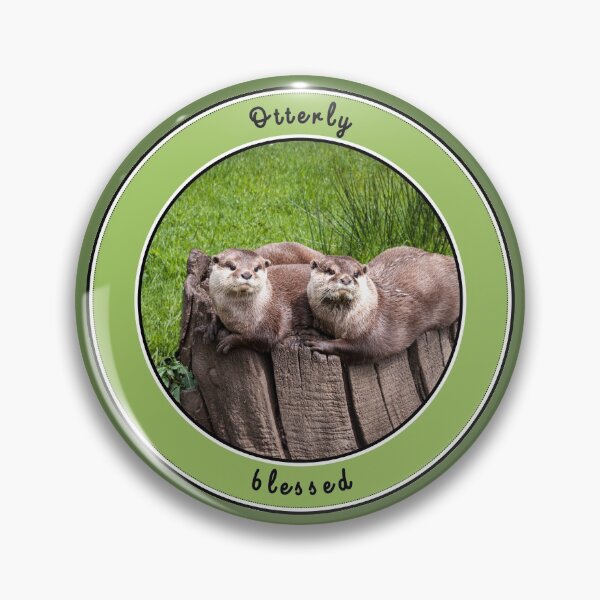 Item preview, "Otterly blessed" cute otters designed and sold by LindaCooke.