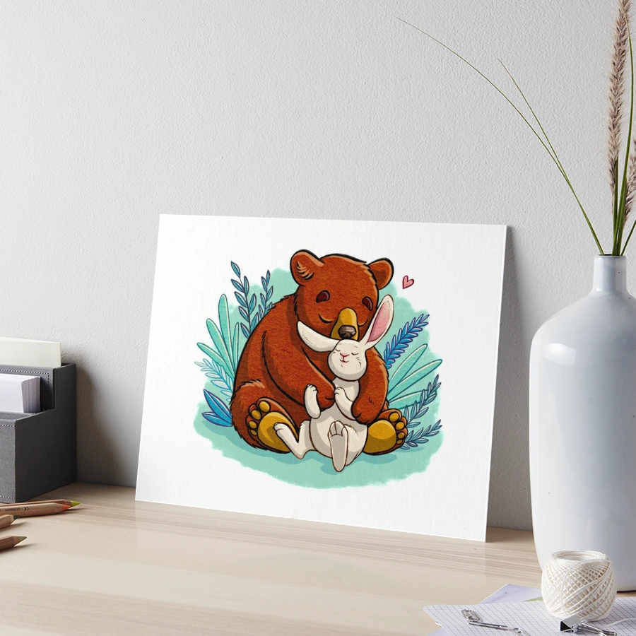 bubba bear Art Board Print for Sale by Bloom2030