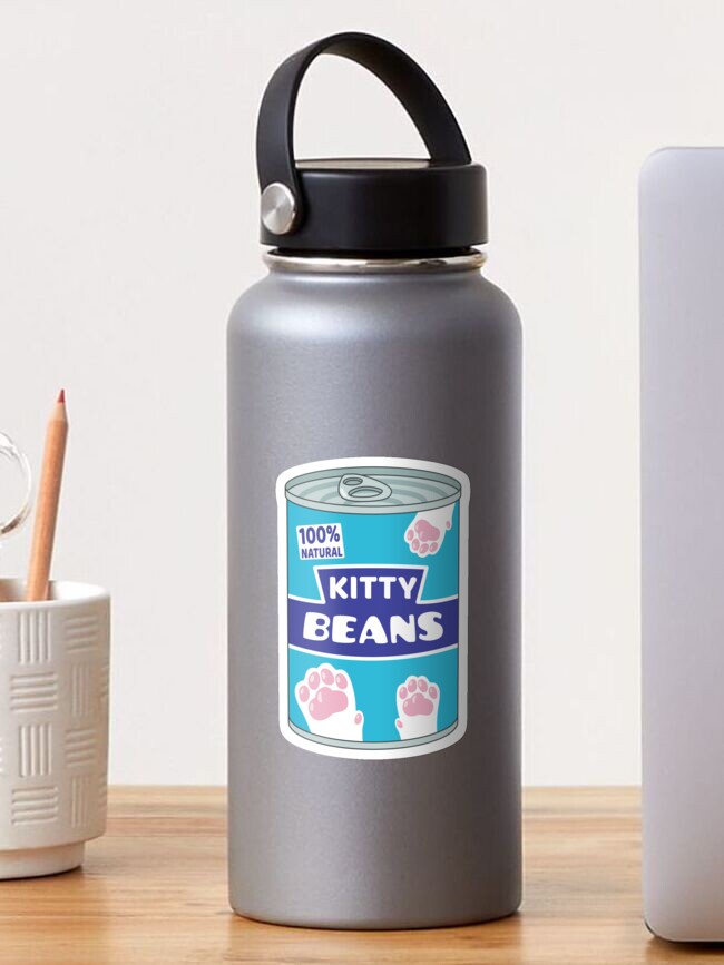 Thumbnail 1 of 3, Sticker, Can of Kitty Beans designed and sold by ElectricFangs.