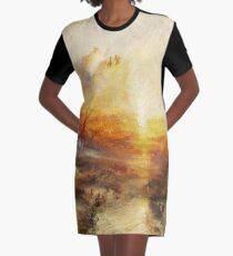 The Slave Ship by JMW Turner Graphic T-Shirt Dress