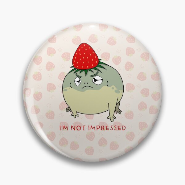 Item preview, Angry Squeaky Rain Frog I'm Not Impressed Strawberry Stationary | Phone Case | Tablet Skin designed and sold by MonkeyPaper.