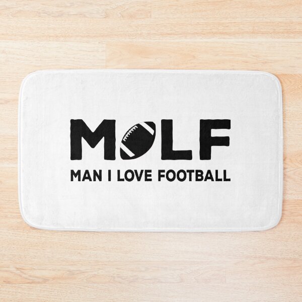 Item preview, MILF Man I Love Football Illustration Typographic Design designed and sold by The Funscape Store.