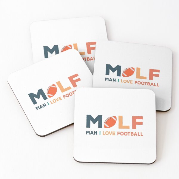 Item preview, MILF Man I Love Football Illustration Typographic Design designed and sold by The Funscape Store.