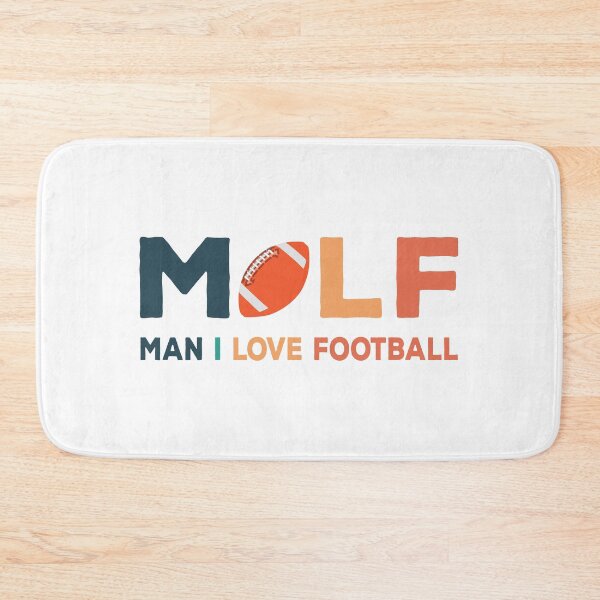 Item preview, MILF Man I Love Football Illustration Typographic Design designed and sold by The Funscape Store.