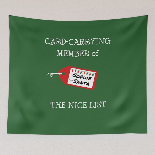 Item preview, SOPHIE -Card-Carrying Member of The Nice List designed and sold by IzzyDee-Designs.