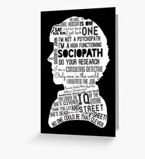 Sherlock Quotes Greeting Card