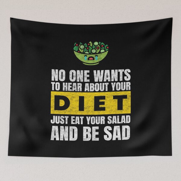 Item preview, Eat Your Salad Anti Diet Fun Overweight designed and sold by MooonTees.