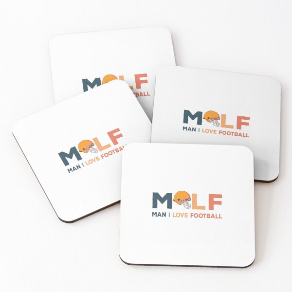 Item preview, MILF Man I Love Football Illustration Typographic Design designed and sold by The Funscape Store.